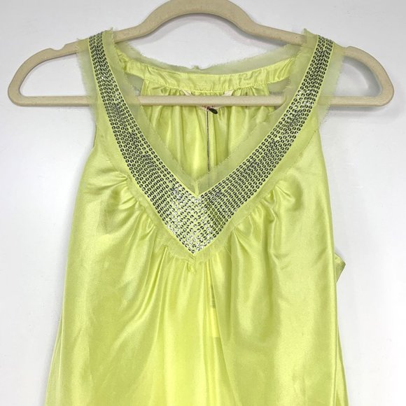 NWT REBECCA TAYLOR Limea Silk Sequin Sleeveless Top Sz 10‎ - Picture 3 of 11